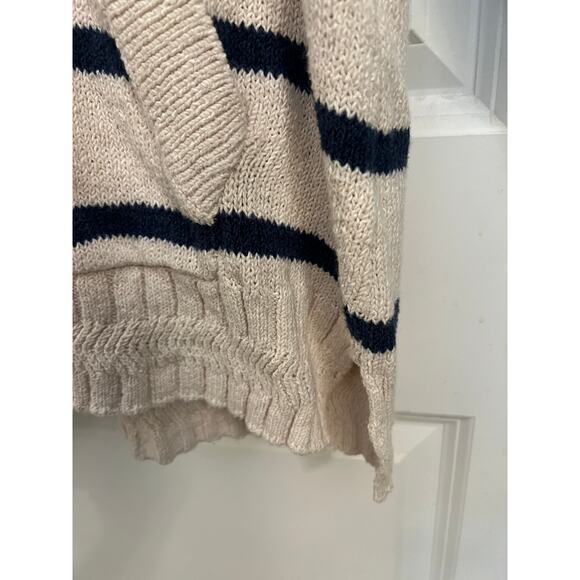 Faherty Kent Sweater Hoodie Stripes XS tassel Nautical Beachy Academia preppy - Picture 10 of 14